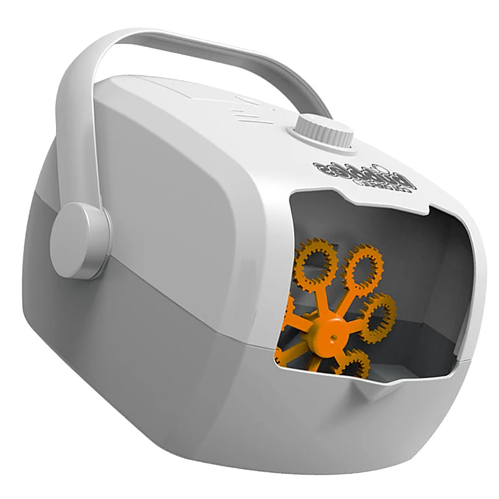 1pc Machine Automatic Electric Maker Portable For Wedding Party Kids Gift Continuous Streams White Grey Children Bubble Machine