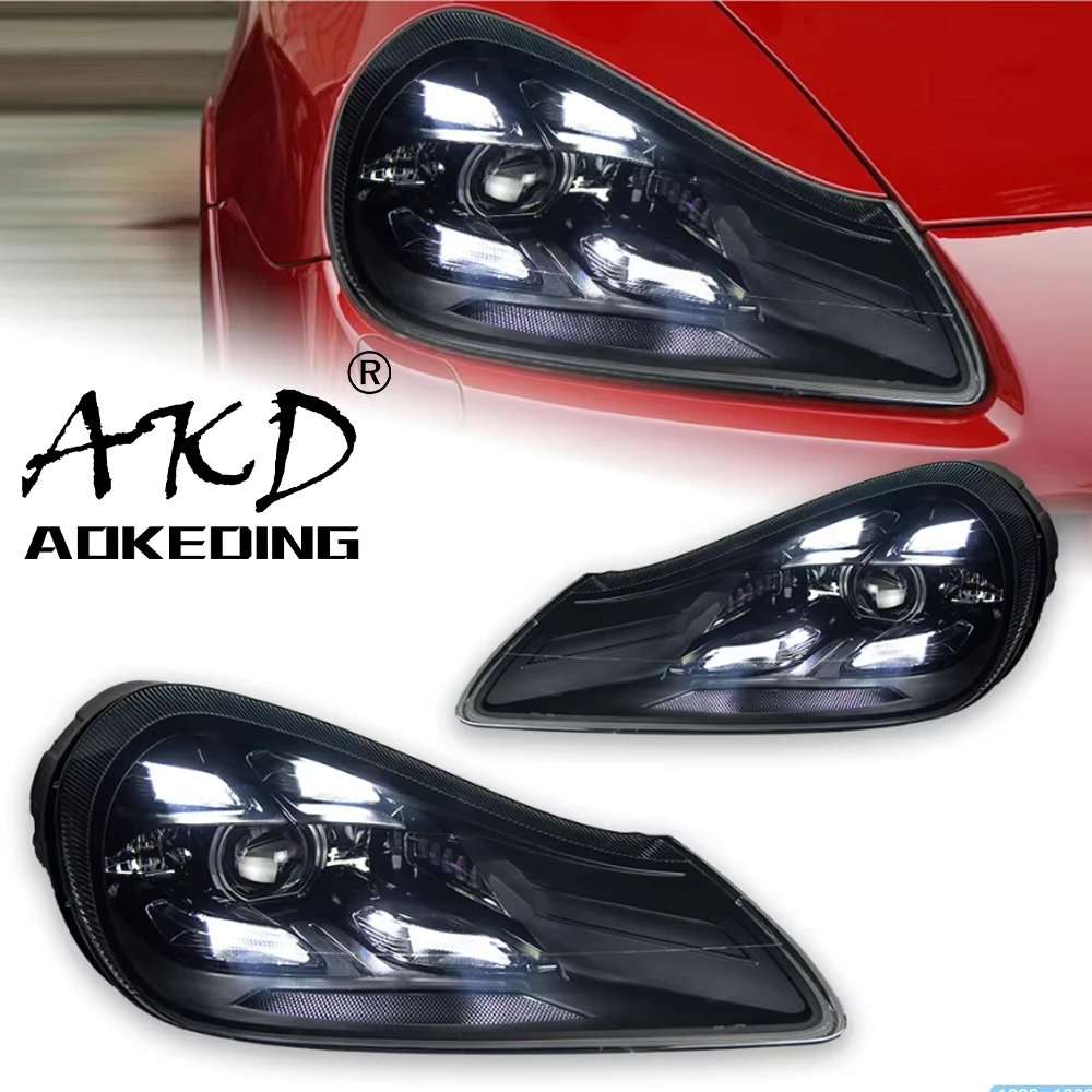 AKD Car Styling for Porsche Cayenne Headlights 2007-2010 Cayenne GTS LED Headlight Projector Lens DRL Head Lamp Accessories