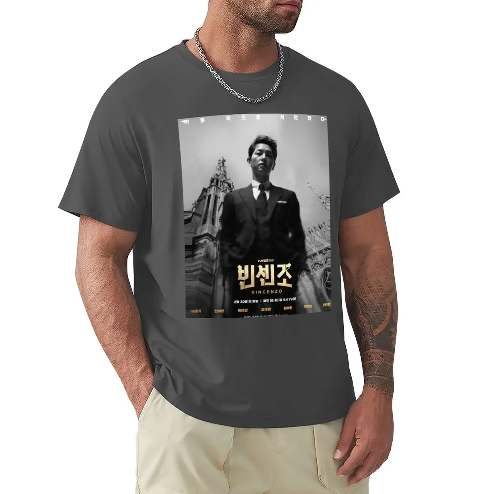 

Vincenzo Cassano Kdrama T-Shirt sports fans tops summer clothes Men's t-shirts