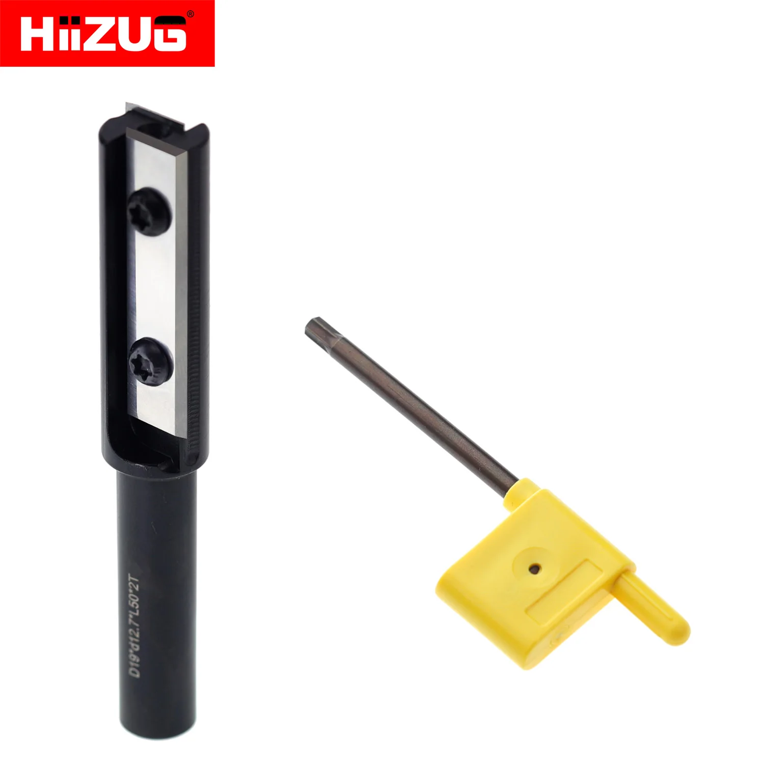 Imagem -05 - Haste Flush Guarnição Router Bit Bit Plaina Madeira Corte Bit Fresa Ferramentas Cnc Corte Dia 19 mm Inserções de Carboneto 127 mm