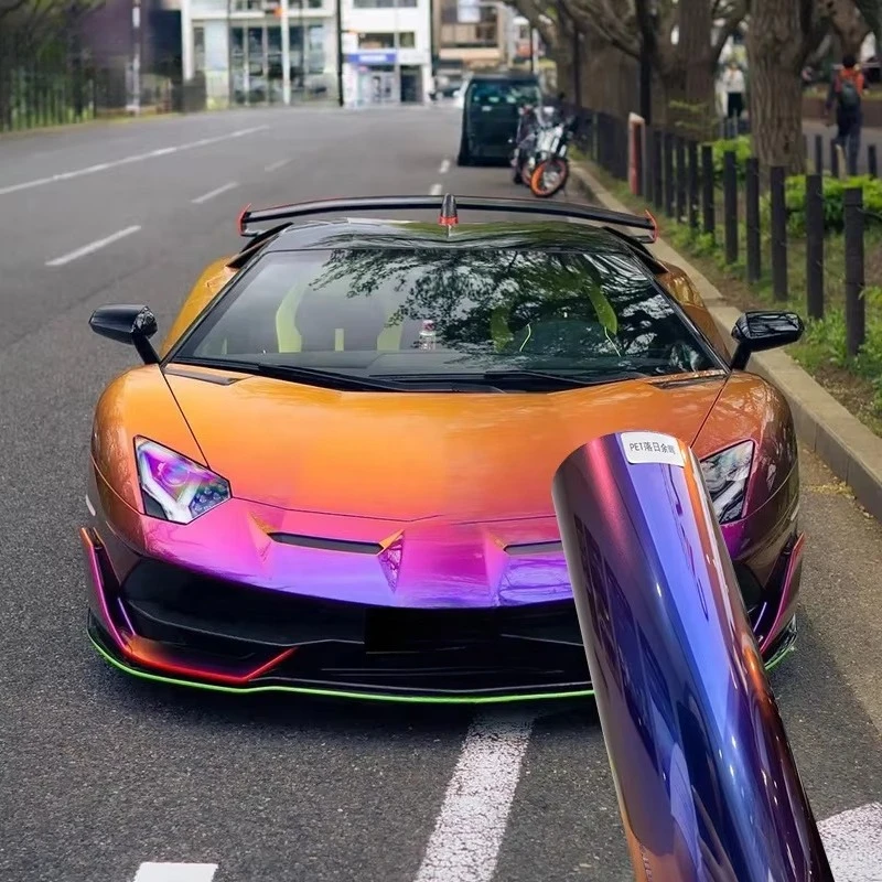 Unique Color Color Changing Film Car Body Protective Film Air Bubble Free Car Vinyl Wrapping Film