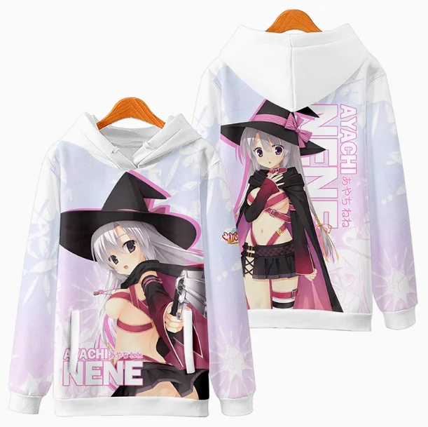 Anime SABBAT OF THE WITCH ayachi nene Hooded Hoodie Cosplay Costume Autumn Winter Men Women Coat Loose Jacket Tops