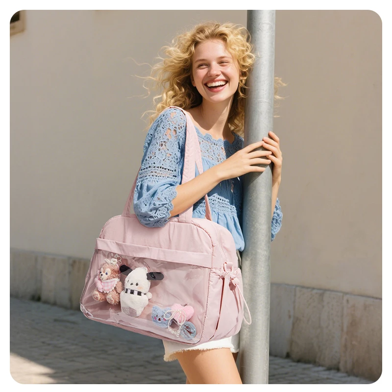 BAGSMART Travel Shoulder Duffel Bag Cute Women Crossbody Tote Bag Function Messenger Casual Outdoor Overnight Sport Gym Bag - Image 2