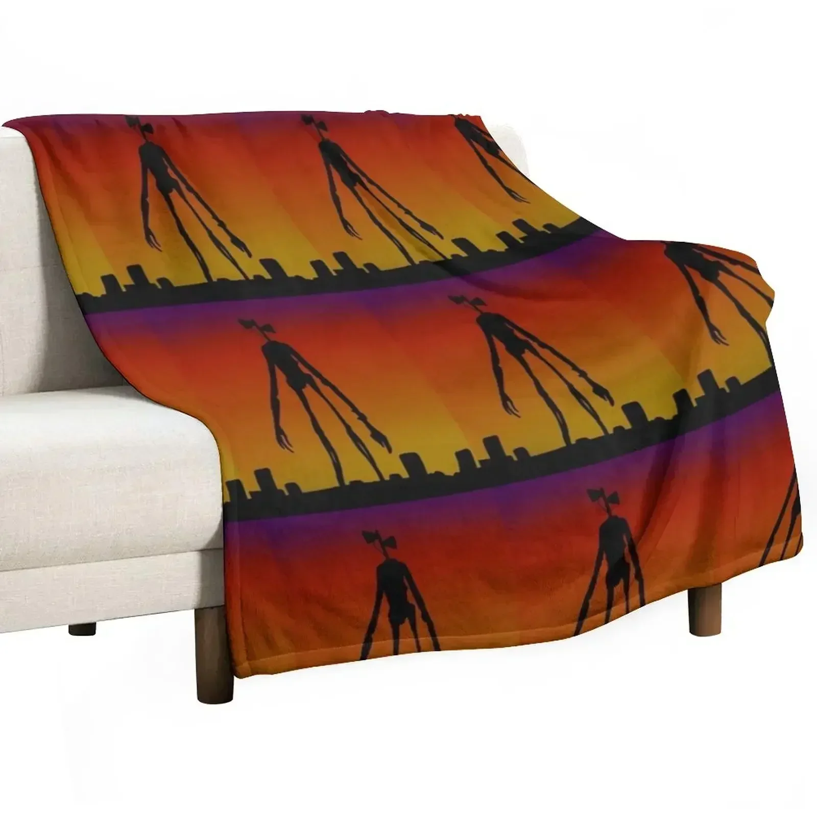 Siren head Throw Blanket Travel Summer Bed covers Flannel for winter Camping Blankets