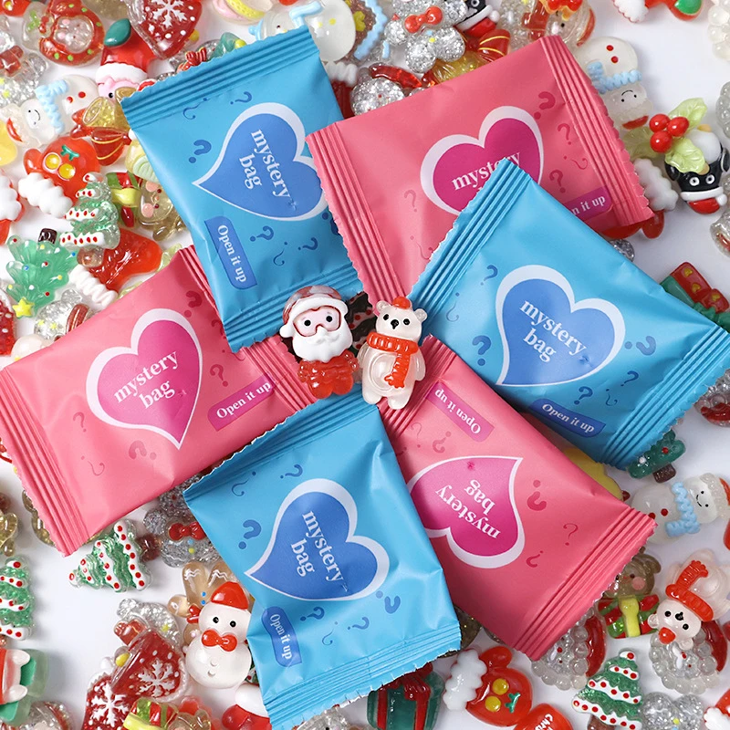 10pcs Surprise Blind Bags Luminous Animal Mushroom Figurines Miniature Mystery Bag For Potted Dollhouse Fairy Garden Decor