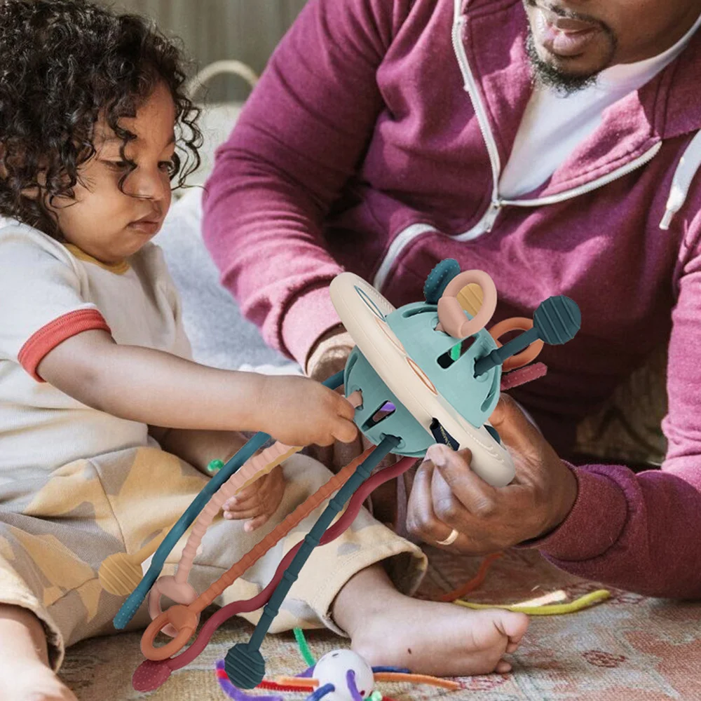 Zintuiglijke bijtring speelgoedbal BPA-vrij Gemakkelijk vast te houden voor baby's Oefeningen Geest