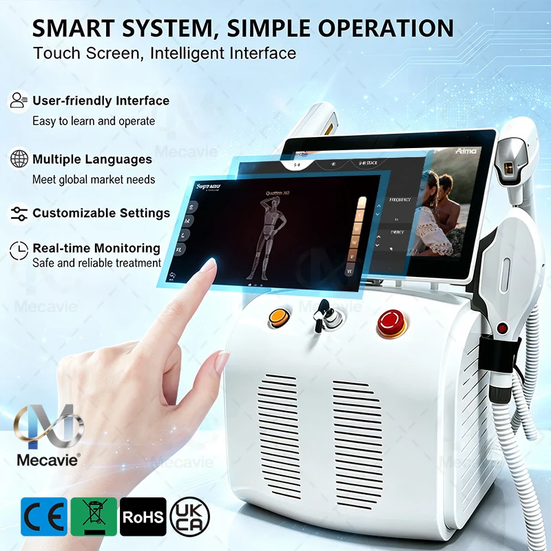 Soprano 10Bars FAC Professional 4-in-1 Diode Lase 5 Wavelength IPL Hair Removal Device Pico Lase RF Photorejuvenation Device