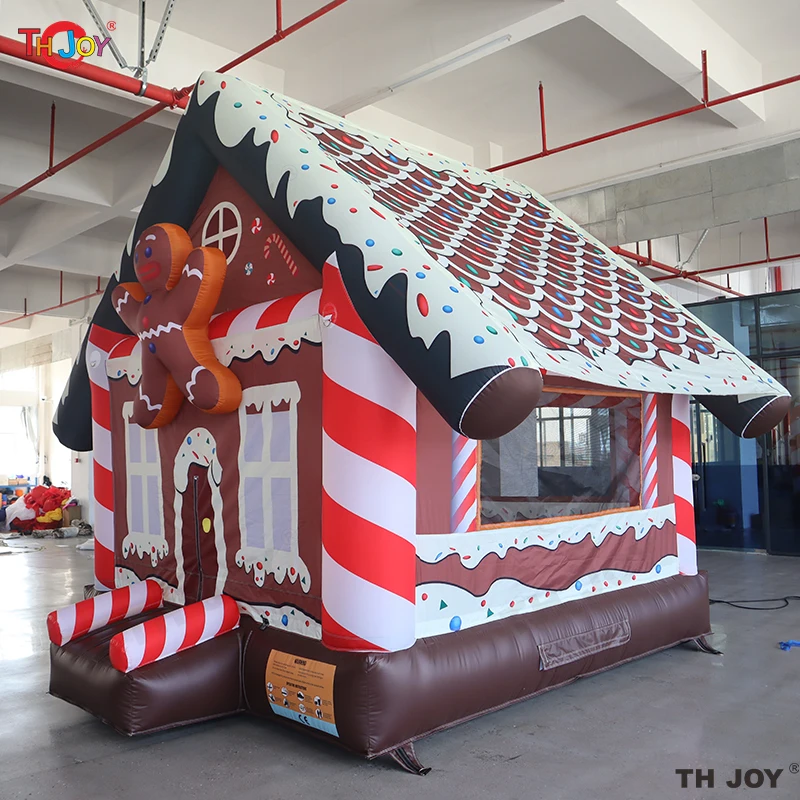 4x3m Gingerbread House Inflatable Bounce House For Christmas Holidays