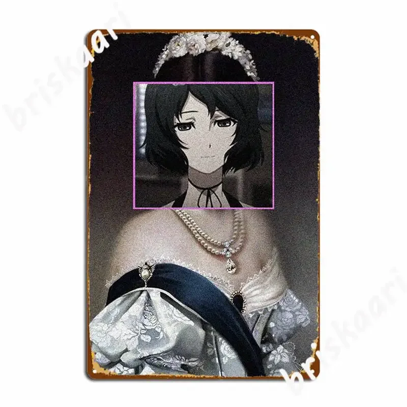 Ruka Luka Urushibara Steins Gate Classical Art Metal Plaque Poster Pub Pub Garage Design Plaques Tin Sign Poster