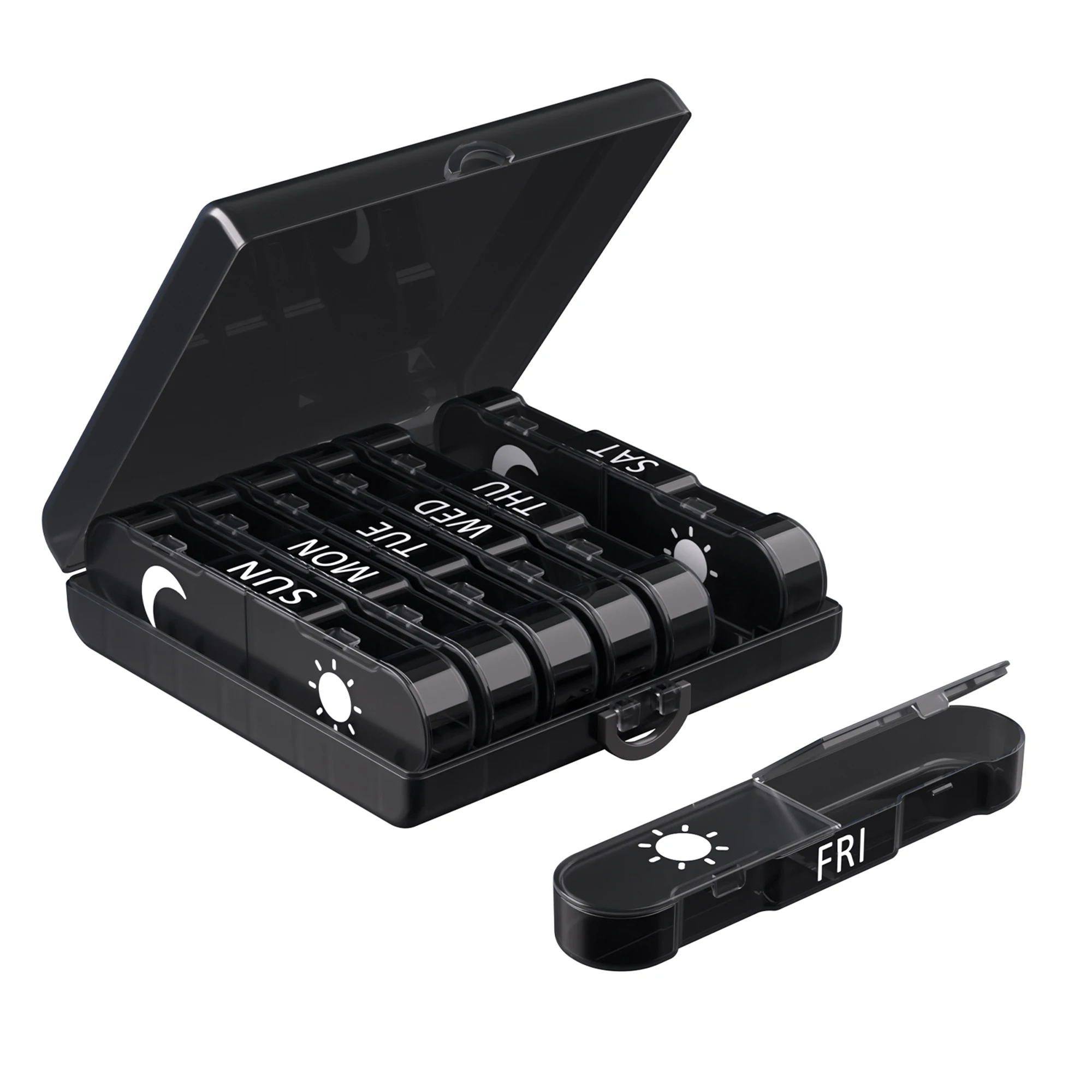 

Weekly pill storage box, twice a day, 7-day travel medicine box, portable daily medicine box,AM PM medicine box, for medicines,