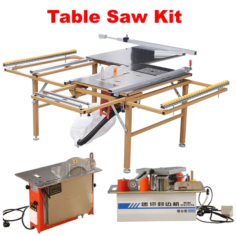 Saw Table Woodworking Precision Cutting Saw Multi-function Shelf Workbench All-in-one Folding Cutting Saw Wood Banding Machine