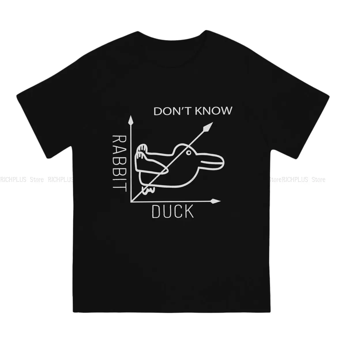 Math Graph Mathematics Man TShirt Rabbit Or Duck  Don't know Fashion Polyester T Shirt Graphic Sweatshirts New Trend