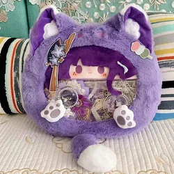 Genshin Impact Raiden Shogun Itabag Backpack Kawaii Purple Thunder Backpack Plush Student Plush Large Capacity Backpack Gift New