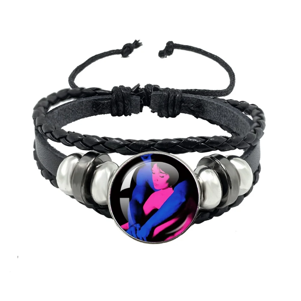 Pop Tv Girl Who Really Cares Glass Bracelets Art Album  Multilayer Braided Bracelet Bangles Jewelry Accessories Fans Gift