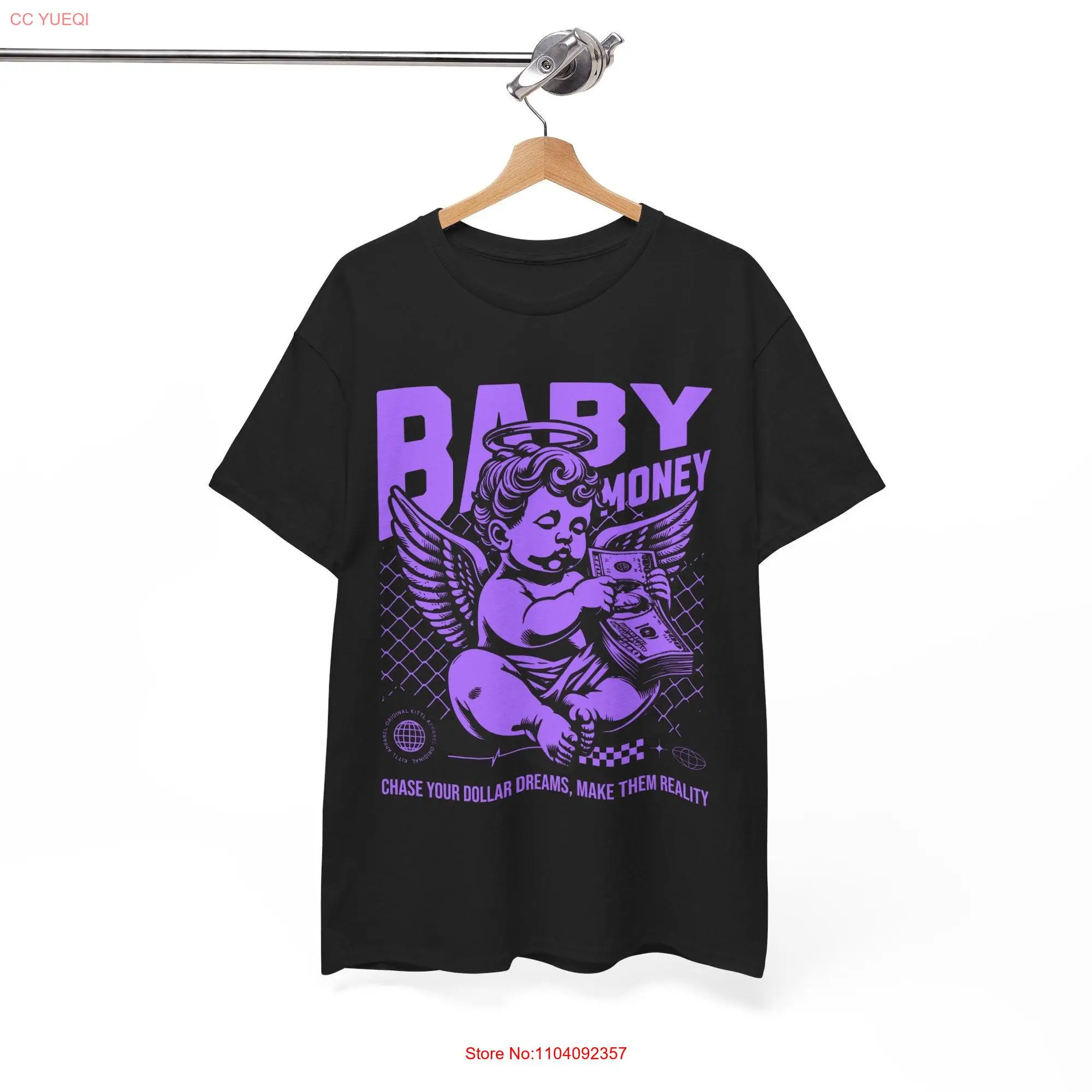 Baby Money T Shirt Trendy Cute Design Playful long or short sleeves