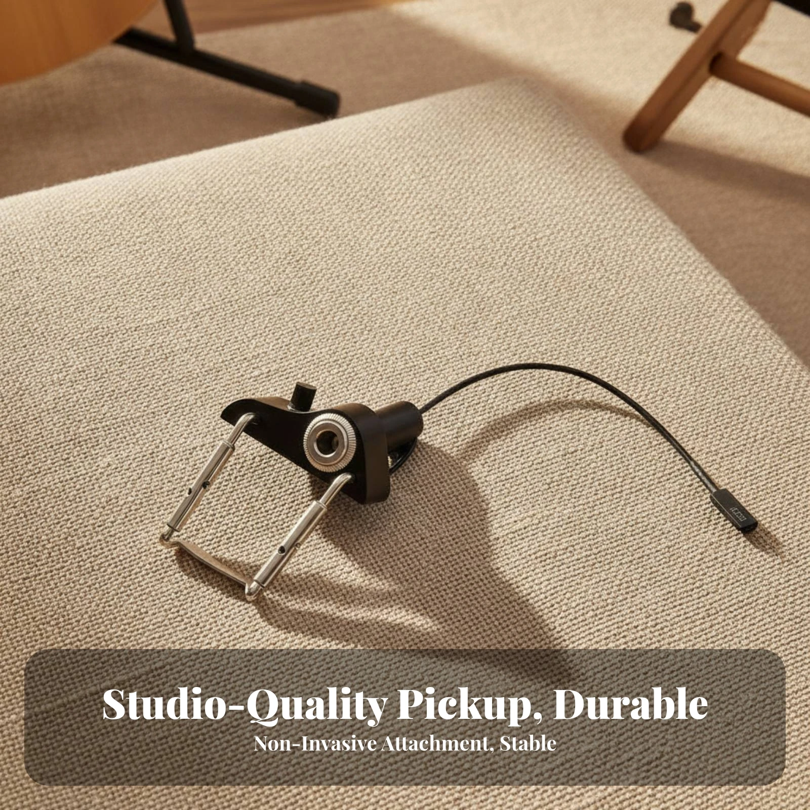 Viola Pickup True-to-Tone Viola Pickup with Volume Control Instrument Accessory High-Fidelity Electronics Adjustable