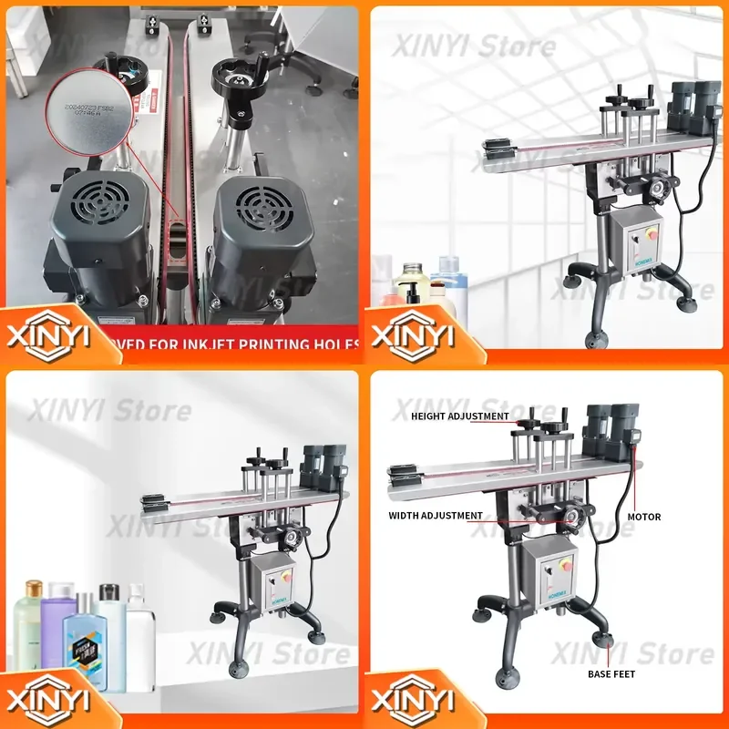 Glass Bottle Clamp Conveyor Belt and Plastic Bottle Transition Conveyor Belt for Filling and Labeling Production Line