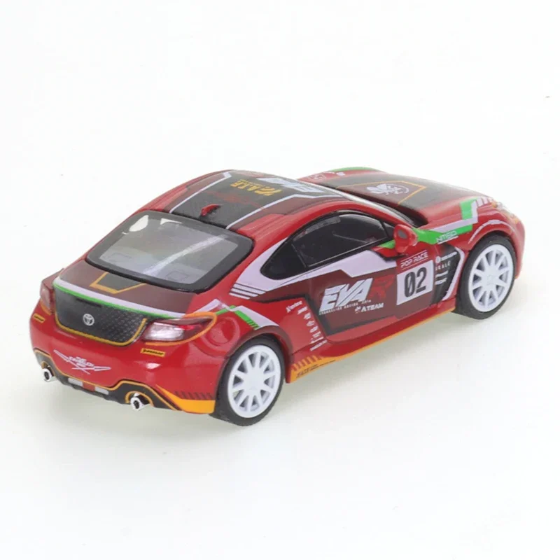 XCarToys 1: 64 Toyota GR86 EVA 02 Diecast Car Model Reproduction Series para niños, colección de juguetes de Navidad, regalo para niños