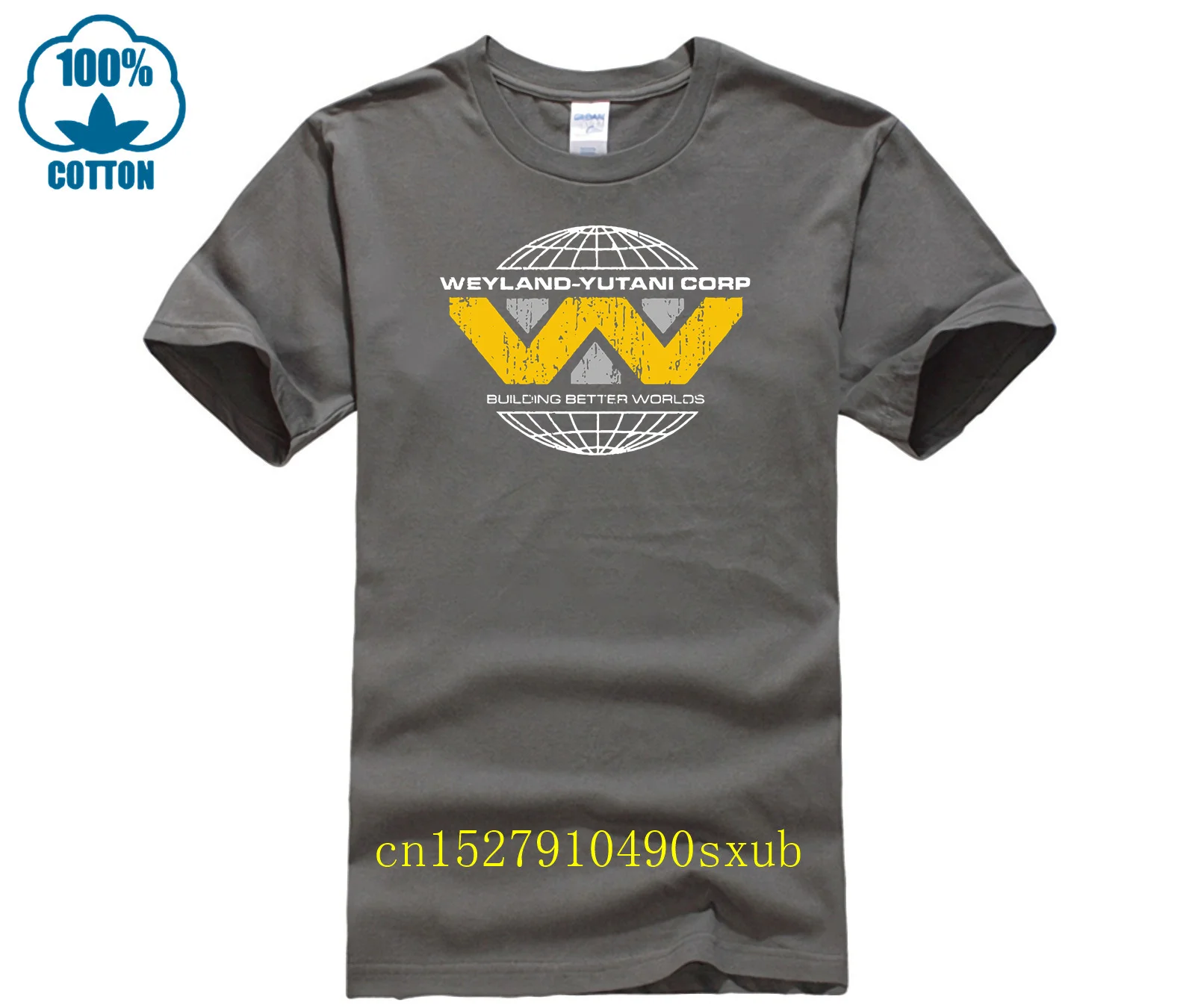 Weyland Yutini T Shirt 100% Cotton Alien Inspired Wey Yu Xenomorph Ripley Cheap Price 100 % Cotton T Shirts Top Tees