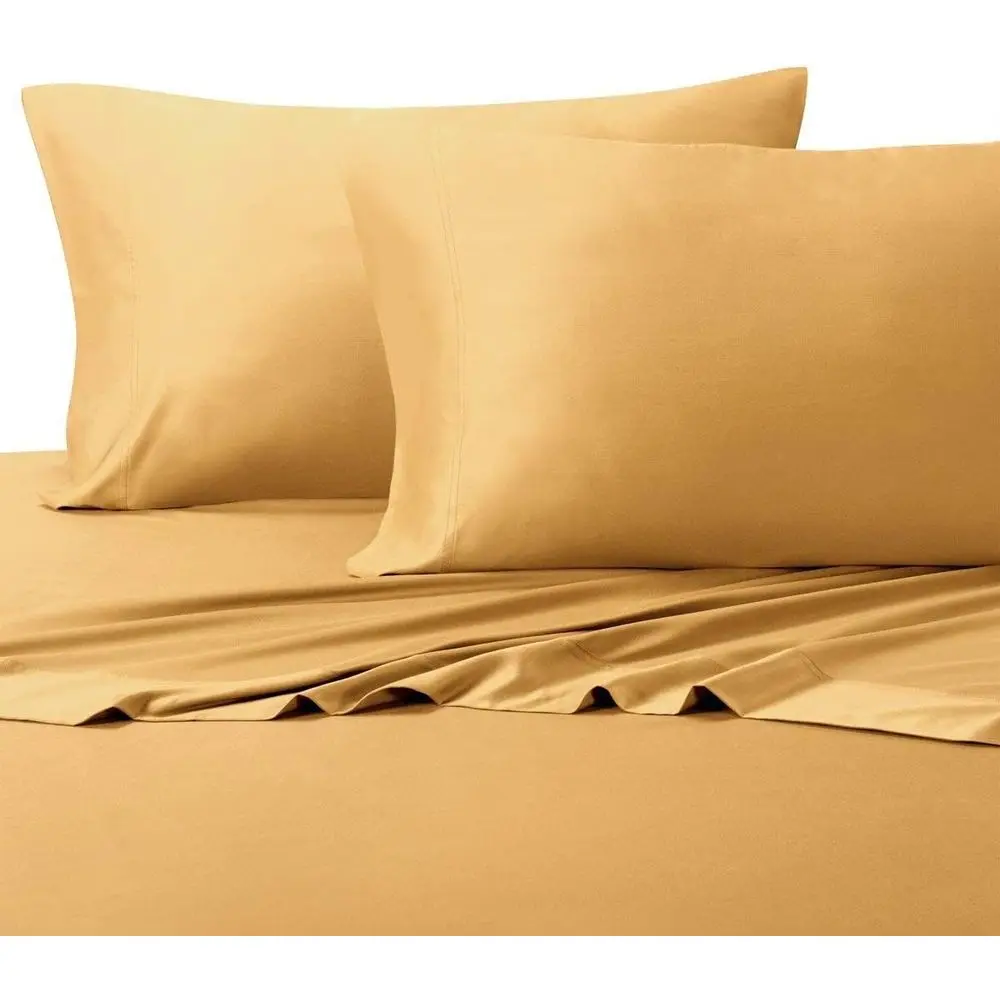 

Luxurious Bamboo Viscose Sheets, Silky Soft and Cooling, 4-Piece Set, Split-King Size, Gold