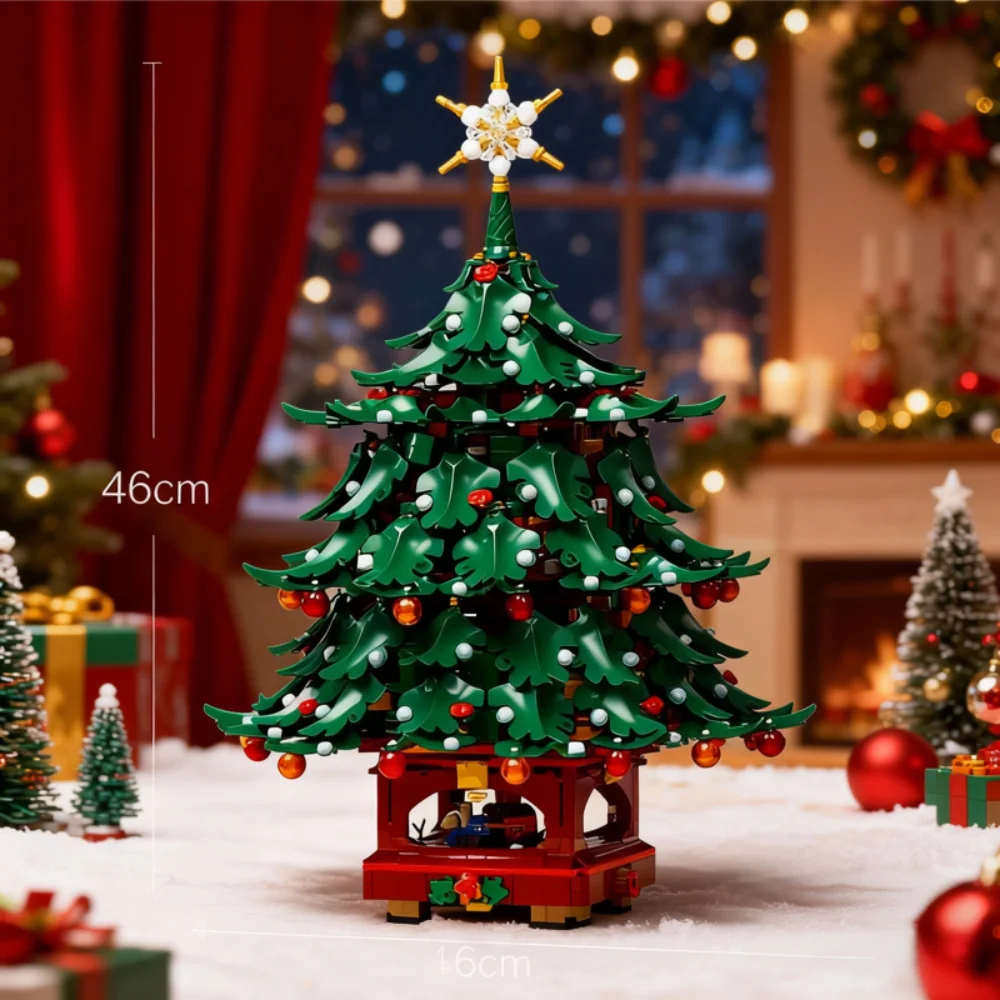 Christmas Santa Building Blocks 3171pcs Set  Claus Family & Christmas Tree Model Christmas Gift Toy Decoration For Friends