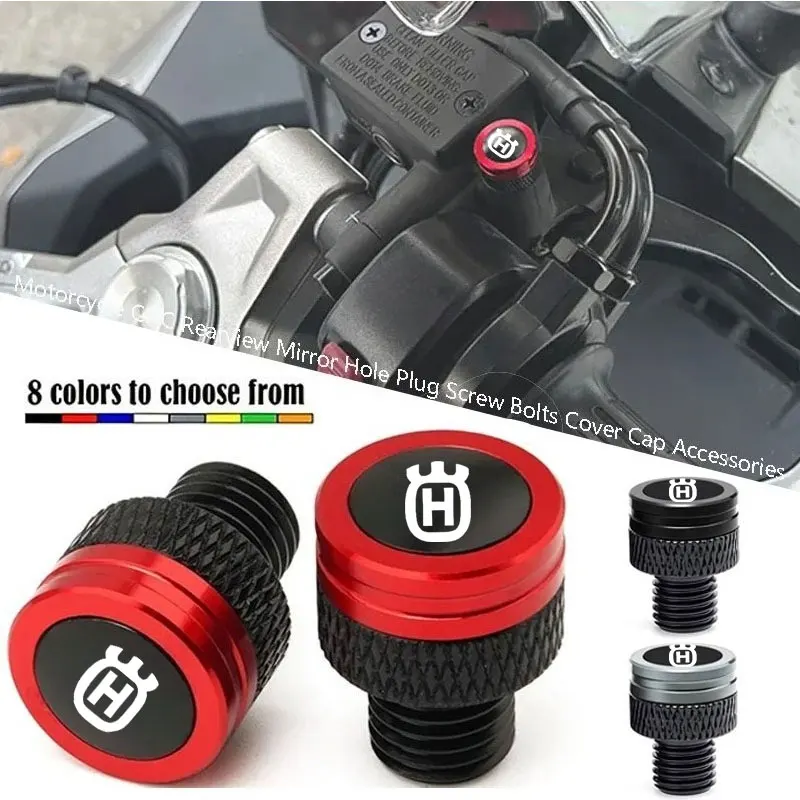 For Husqvarna Svartpilen 401 250 801 701 Vitpilen401 801 Norden901 Motorcycle CNC Rearview Side Mirror Hole Cap Plug Accessories