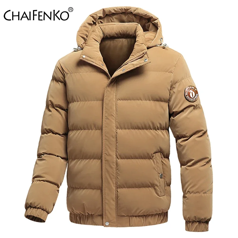 Men Winter Parkas New Hot Thick Windbreak Warm Hooded Parka Jacket Coat Men Brand Outwear Fashion Classic Casual Parka Men