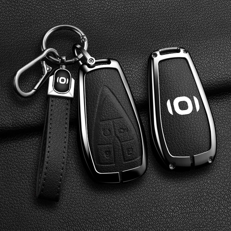 Zinc alloy car keychain set suitable for Changan Qiyuan A05 Q05 A07 all inclusive A06 E07 Alcantara car keychain accessories