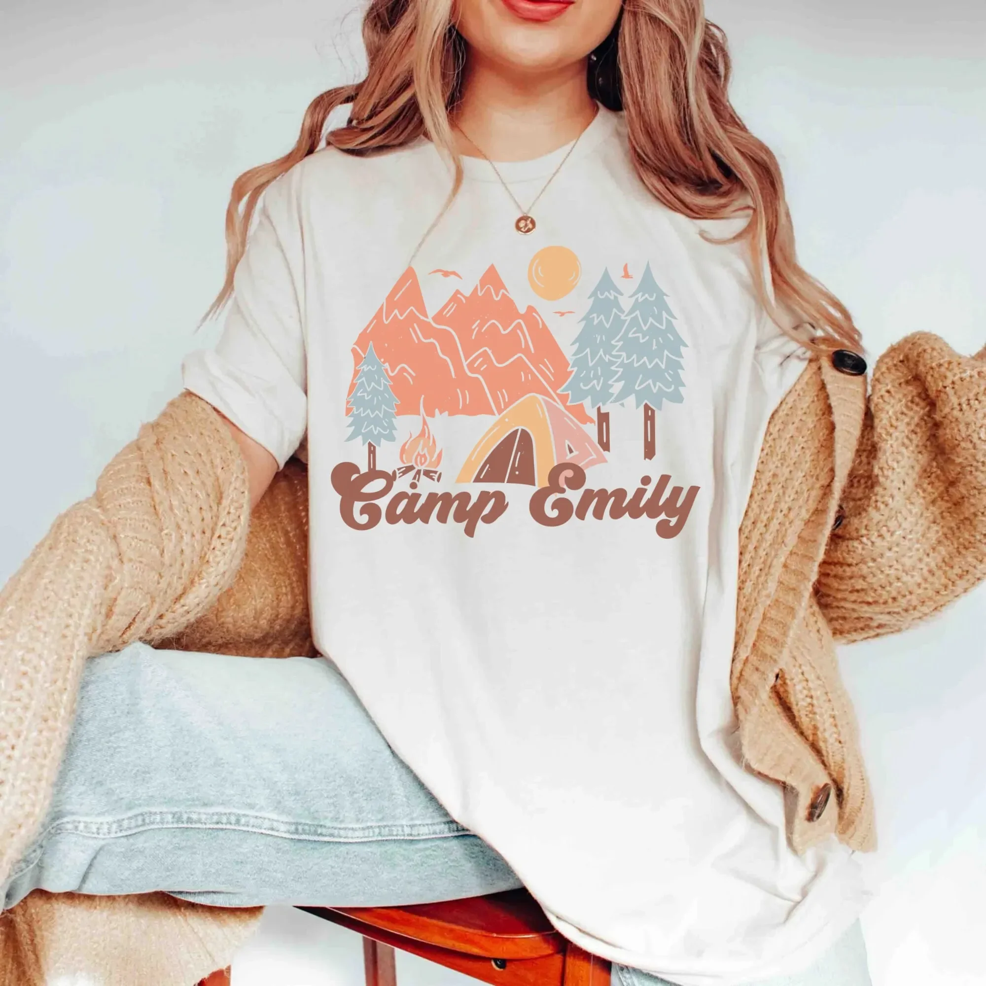 Camp Bachelorette Camping Bach Party Themed Summer Adventure Bride Hiking Squad Favors Merch T Shirt
