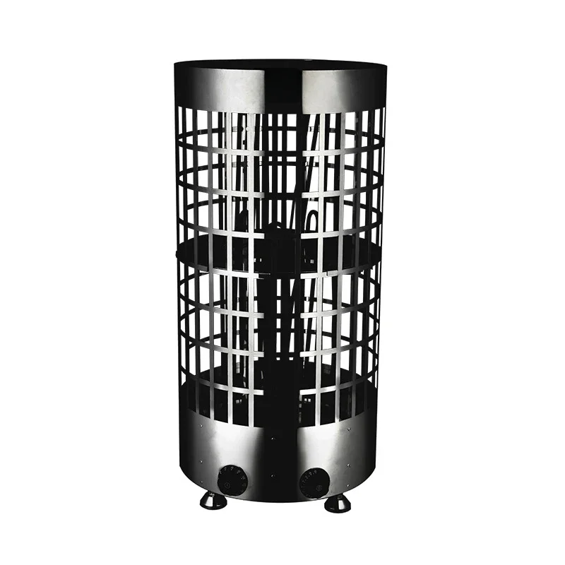 Stainless steel circular sauna furnace commercial steam room equipment electric heating