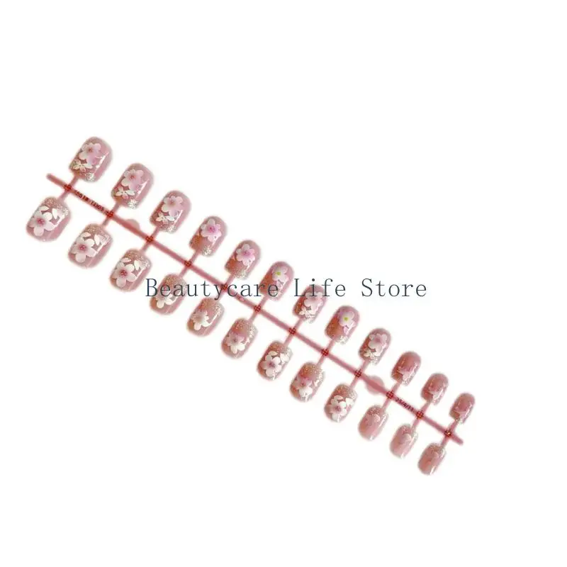 652c Premere unghie, gol unghie finte quadrate unghie falsa unghie acrilica