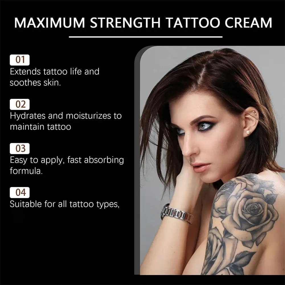 20g Maximum Strength Tattoo Cream  Color Preservation Moisturizing Anti Scar Soothing Tattoo Aftercare Repair Gel Skin Care view 4