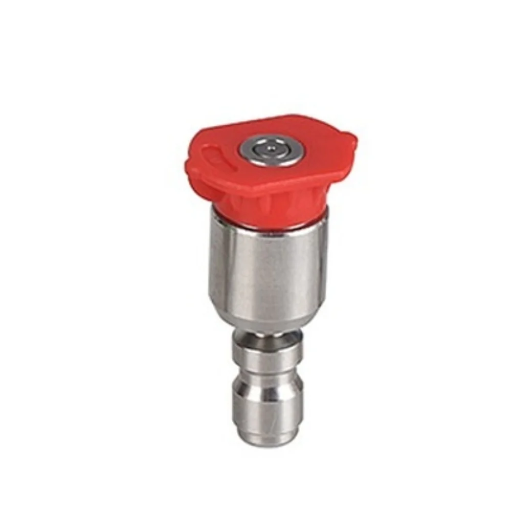 For Pressure Washer Nozzle 360 Degree Rotating with Adjustable Spray 0 15 25 40 Degree Fan Stainless Steel Material