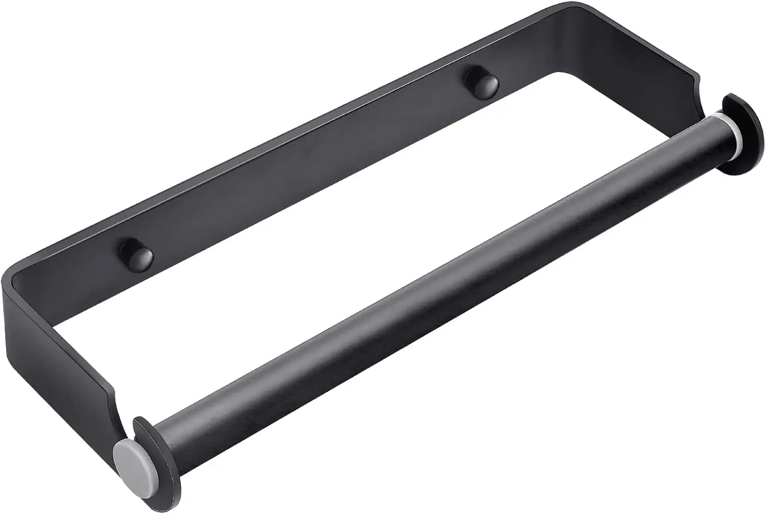 

Adhesive or Drill Mount Paper Towel Holder for Kitchen & Bathroom, Black