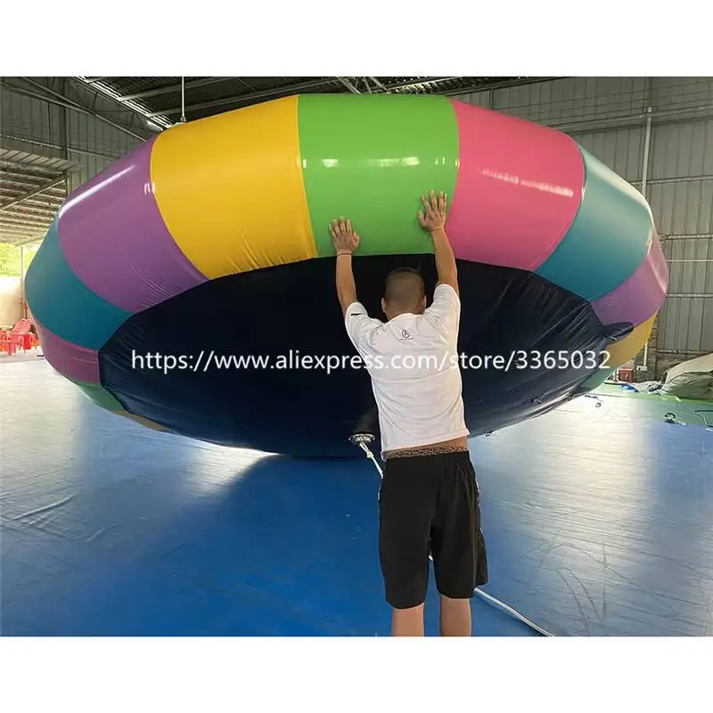 

Hot Summer Inflatable Disco Boat Towable, Inflatable Water Saturn, Fummy Inflatable Water Toy