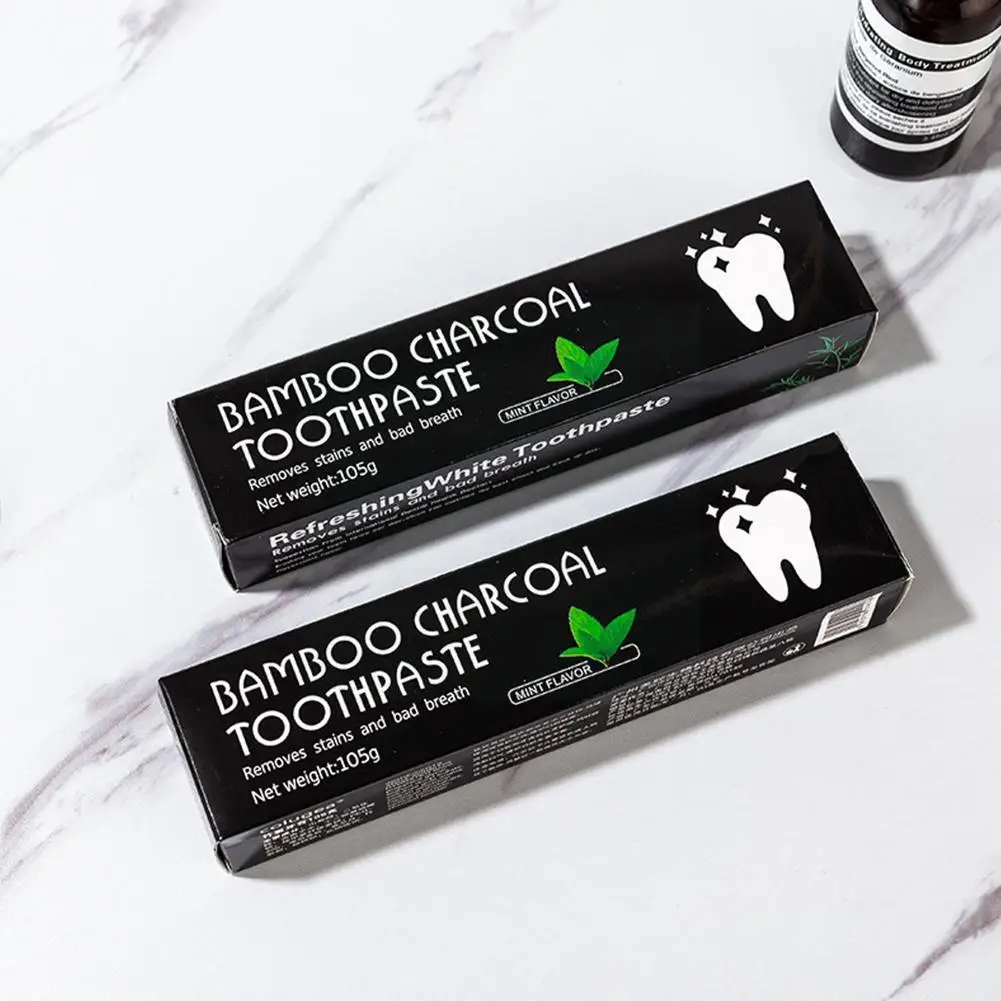 Bamboo Black Toothpaste Teeth Whitening Deep Clean Toothpaste Care Charcoal Products All-purpose Black The Whitening Teeth O3Q2