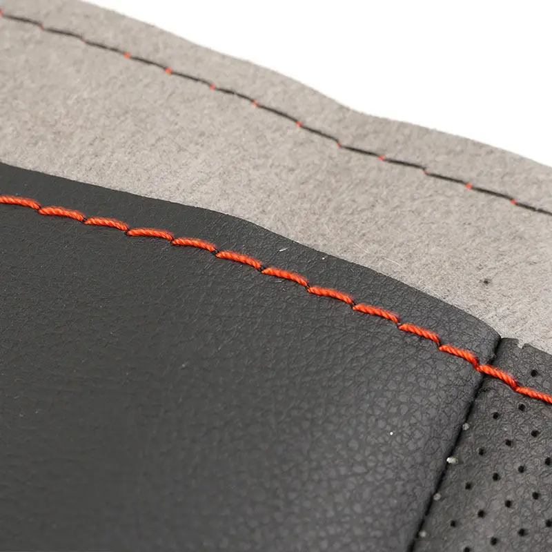 

For BMW 3 Series E90 E91 2005-2011 X1 E84 2010-2013 Perforated Leather Hand-stitched Car Accessories Steering Wheel Cover Trim