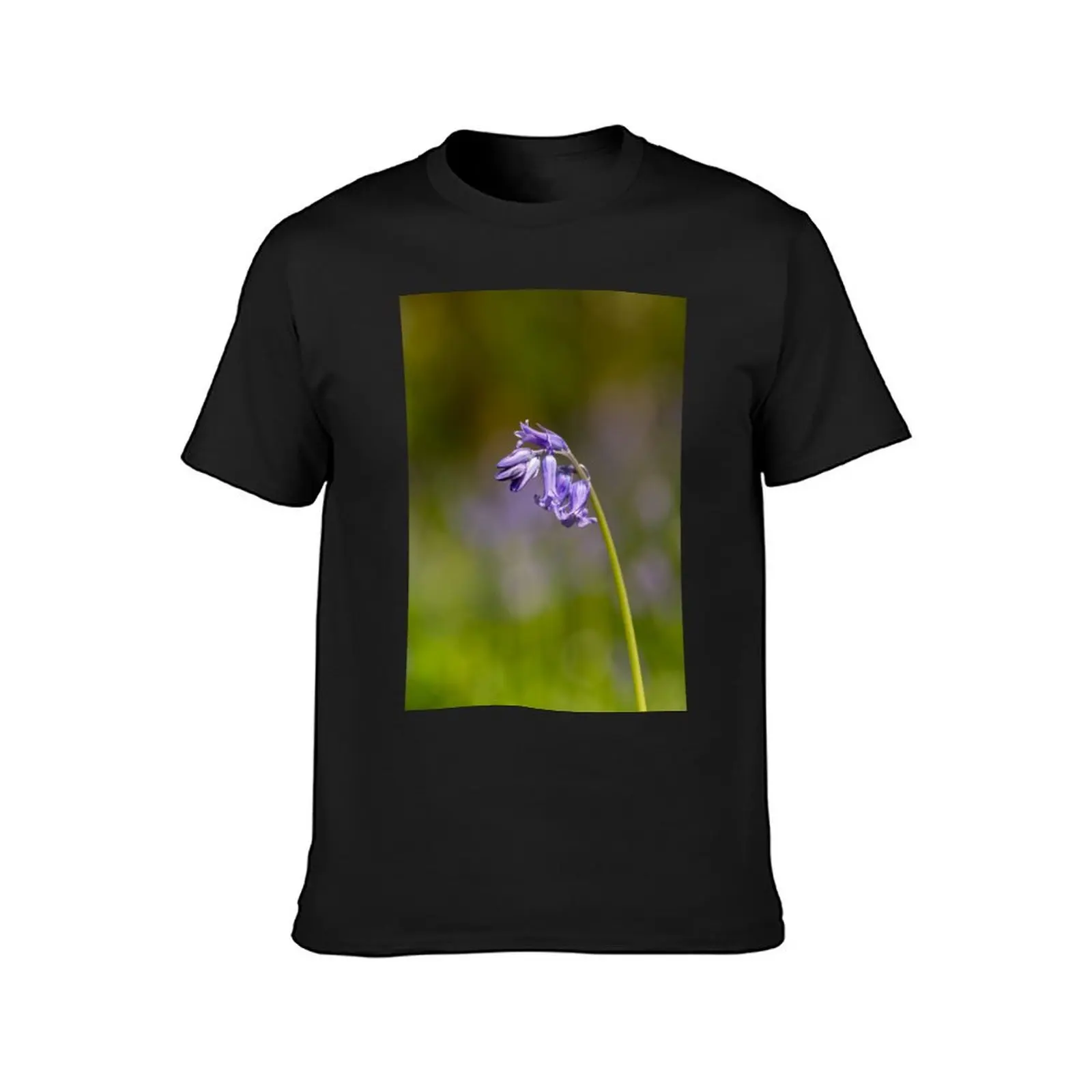 Woodland Bluebell flowers using shallow depth of field. T-Shirt Aesthetic clothing cute tops mens plain t shirts