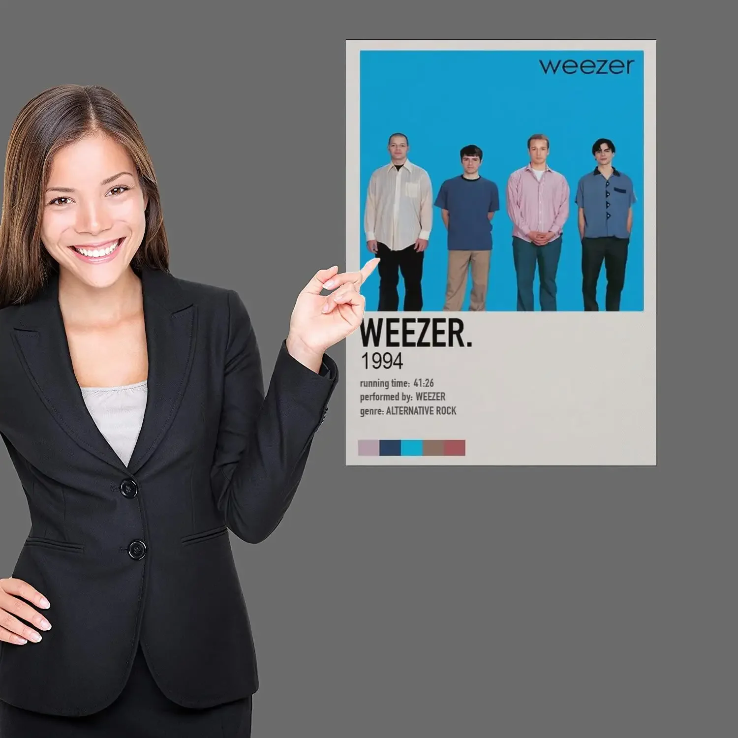 Weezer Singer Poster Prints Wall Art Canvas Painting Poster For Modern Family Living Room Home Decor