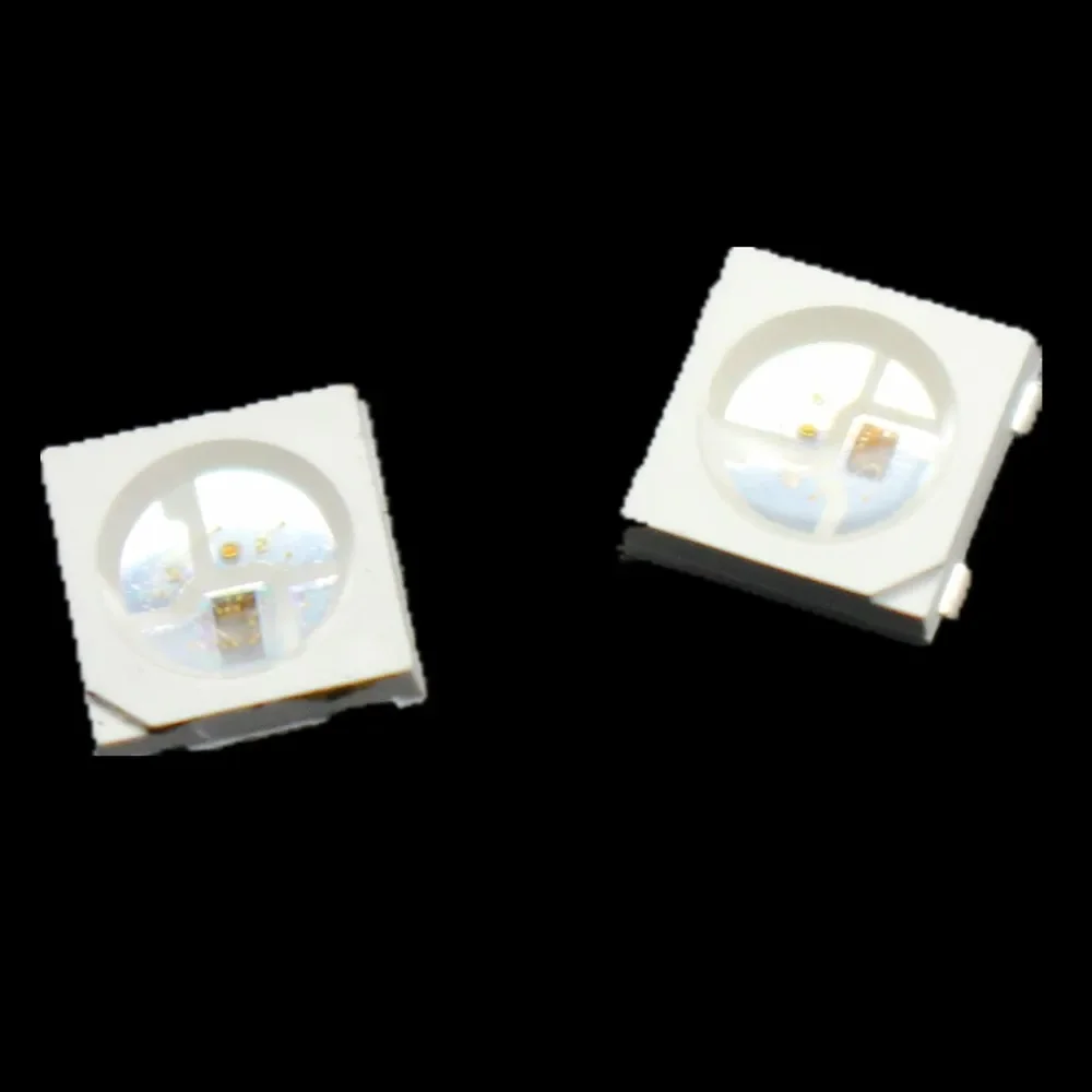 100pcs 200pcs 1000pcs WS2812B (4pins) 5050 SMD White version WS2812 Individually Addressable Digital RGB LED Chip 5V