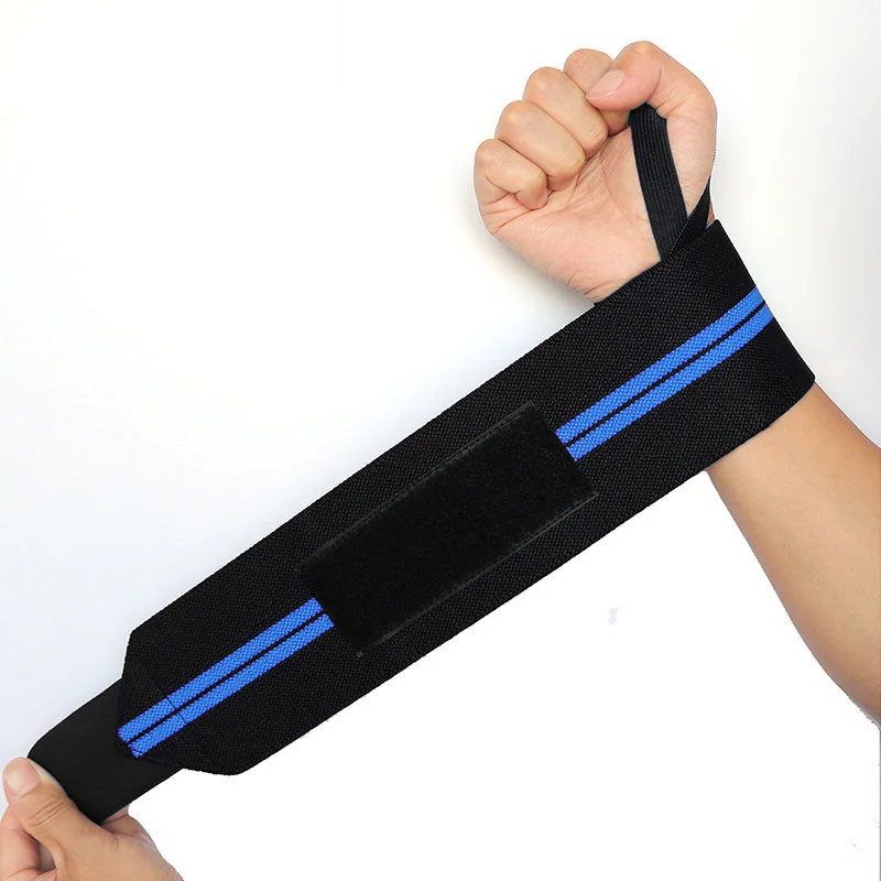 1 Pair Wristband Wrist Support Straps Extra StrengthWeight Lifting Gym Training Wrist Brace Straps Wraps Crossfit Powerlifting