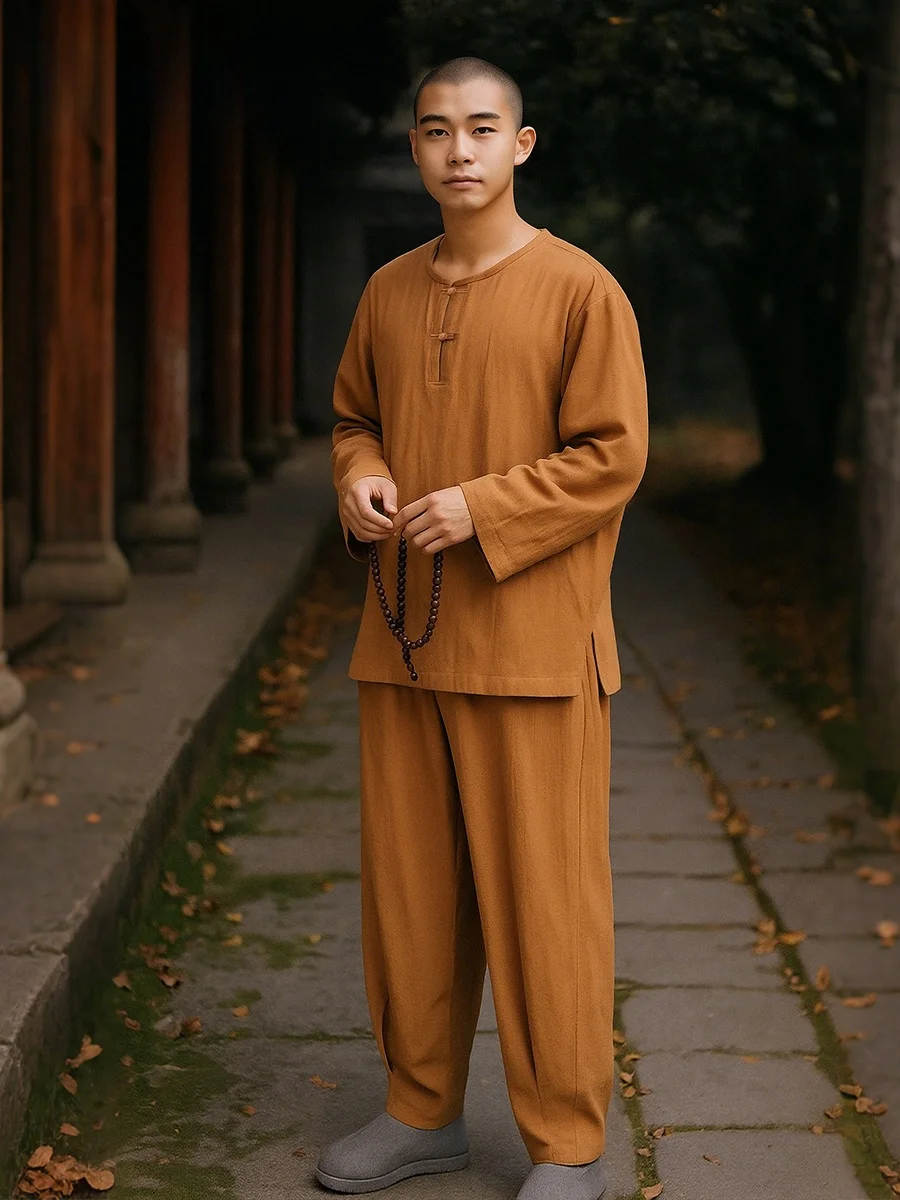 conjunto-de-ropa-interior-de-lino-y-algodon-para-hombres-y-mujeres-ropa-informal-para-meditacion-zen-cuello-redondo-manga