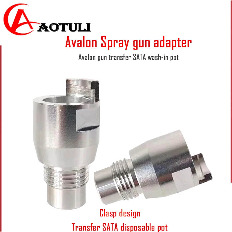 Adapter for Taiwan AVALON Spray Gun To SATA Wash Free Pot Adapter Car Spray Paint Disposable Plastic Pot