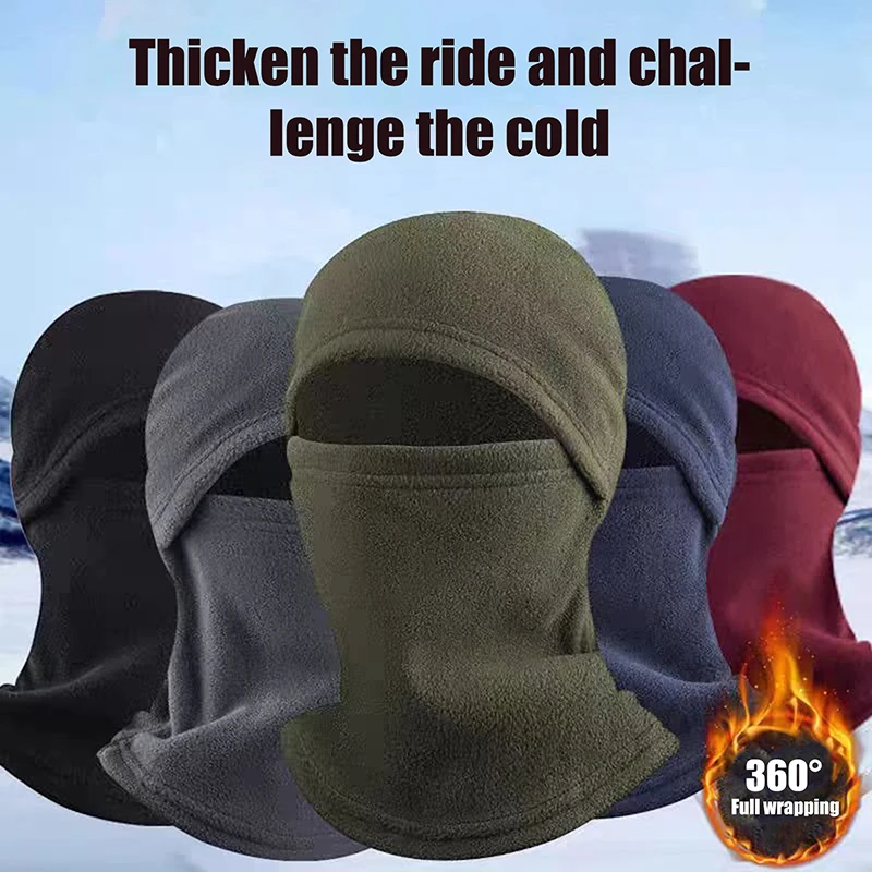 

Outdoor Winter Warm Riding Full Face Mask Covers Balaclava Fleece Motorcycle Fishing Skiing Face Mask Warm Windproof Cover Hat