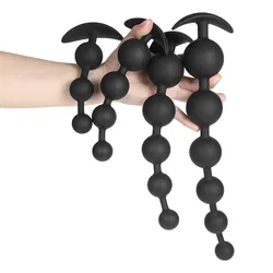 Bdsm-tapón Anal grande de silicona, cuentas anales, masturbación Anal, tapones para los glúteos, Juguetes sexuales eróticos para coqueteo, masaje de próstata para pareja, hombres y mujeres