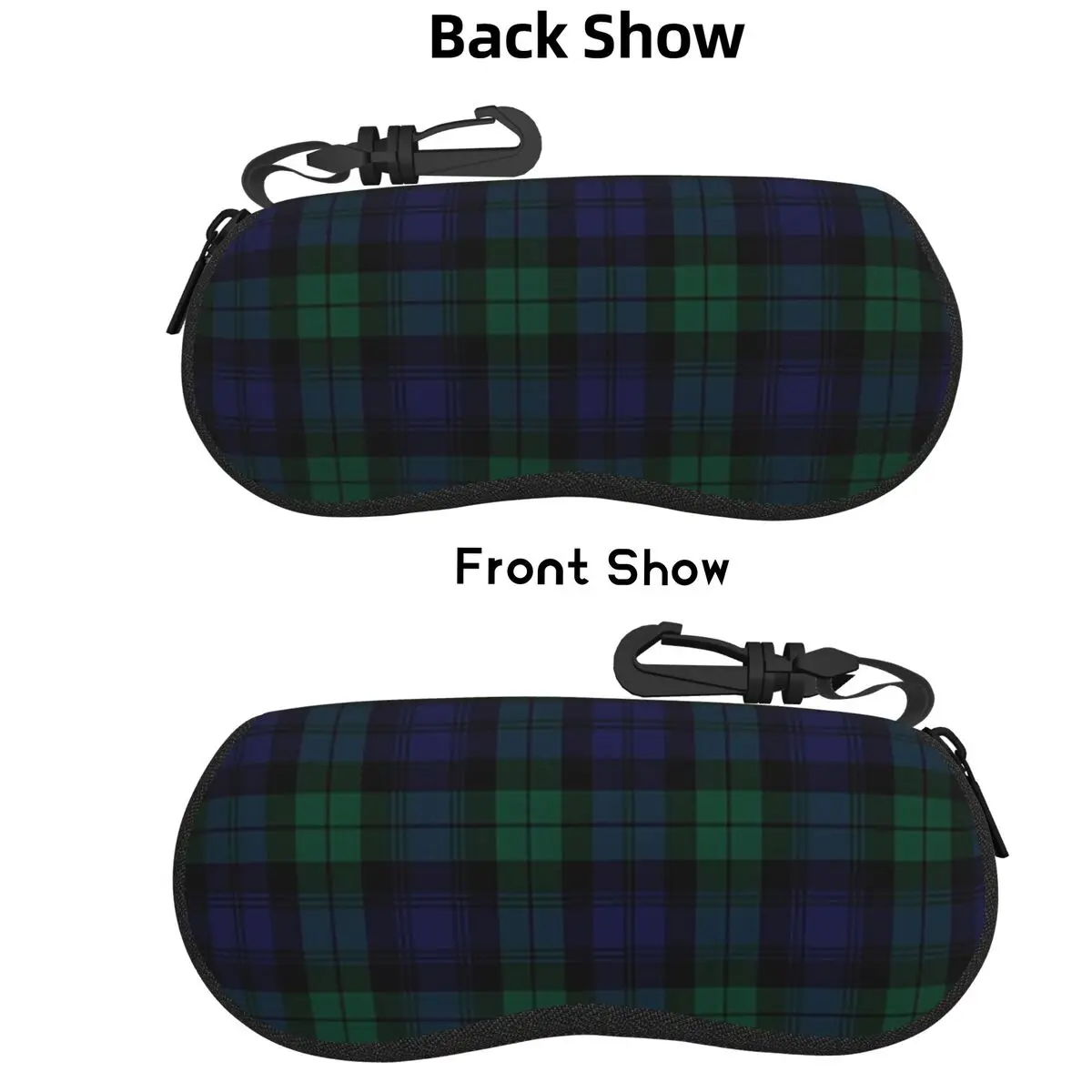 

Blackwatch Tartan, современный милый синий и зеленый клетчатый чехол для очков, защитная коробка для солнцезащитных очков, женская и мужская мягкая сумка для очков