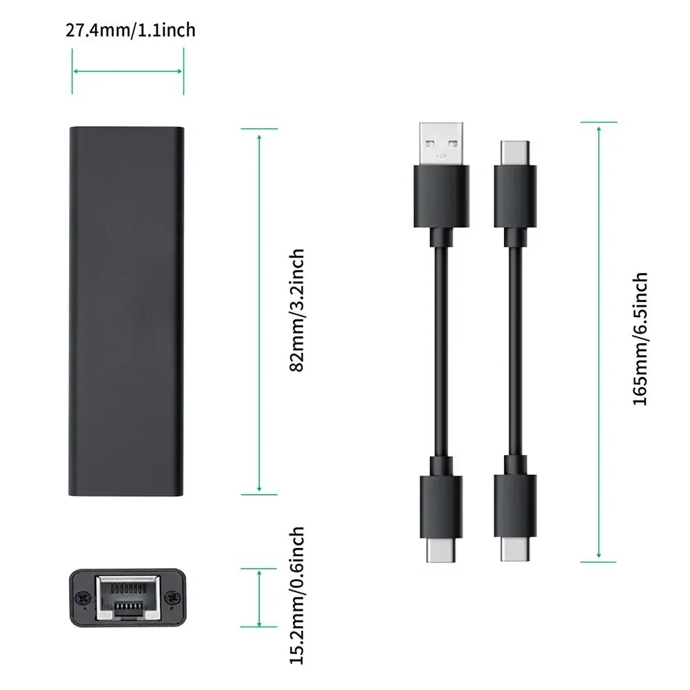 محول إيثرنت USB3.2 إلى 5GbE محول لـ Realtek RTL8157 اتصال شبكة LAN سلكي USB 3.2 5G Base-T محول إيثرنت