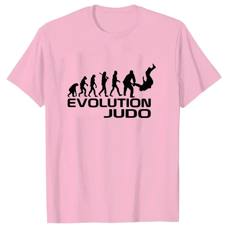 New Summer T-shirts Evolution of Judo Tshirt Funny Adult Men Tshirts O-neck Short Sleeve T Shirts Judo Graphic Tees Brand Tops