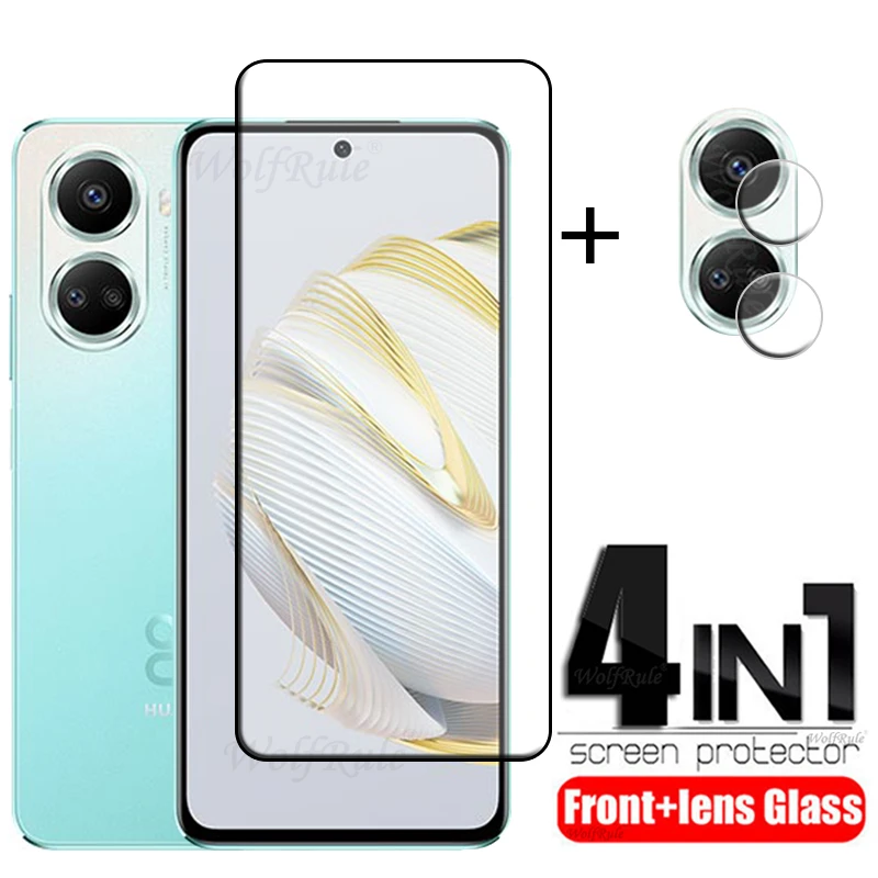 4-in-1 For Huawei Nova 10 SE Glass For Huawei Nova 10 SE Tempered Glass 9H HD Screen Protector For Huawei Nova 10 SE Lens Glass