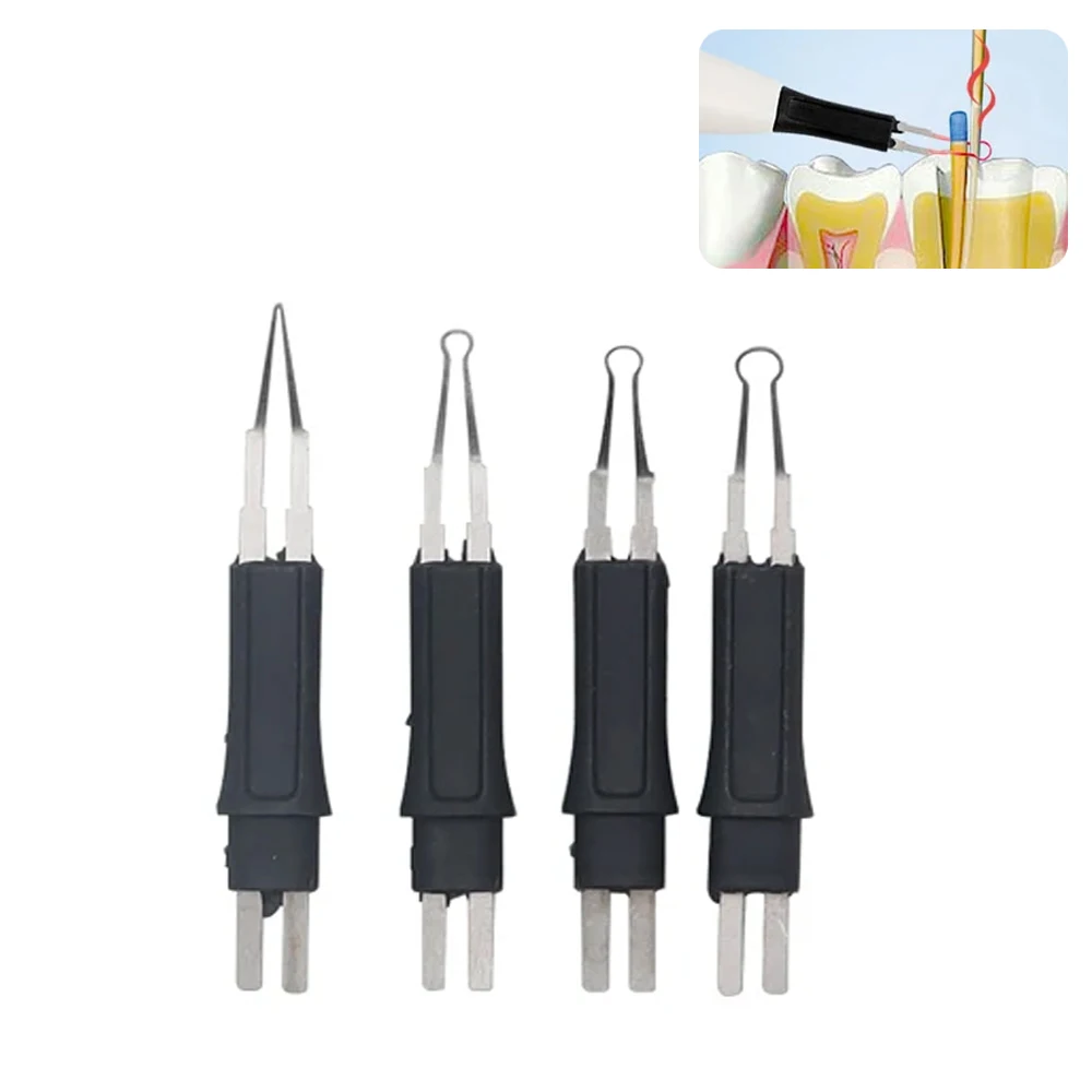 4Pcs/Pack Dental Heated Gutta Cutter Tips for Gutta Percha Point Heating Cutter Tooth Gum